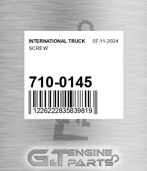 710-0145 Screw