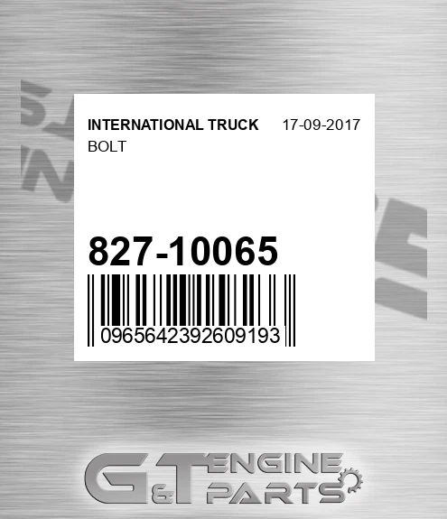 827-10065 Bolt