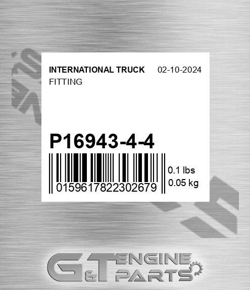 P16943-4-4 Fitting
