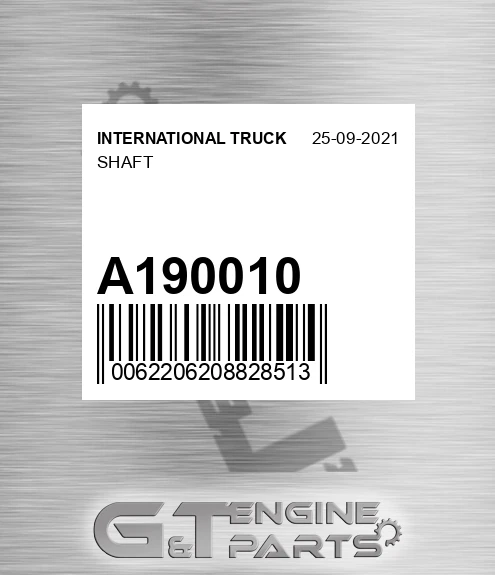 A190010 INTERNATIONAL TRUCK Shaft