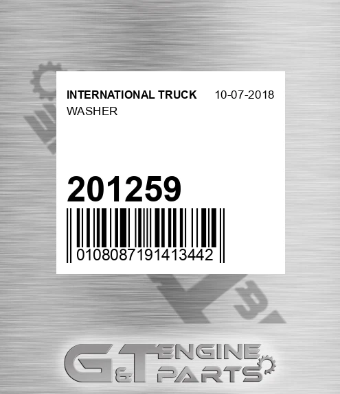 201259 INTERNATIONAL TRUCK Washer
