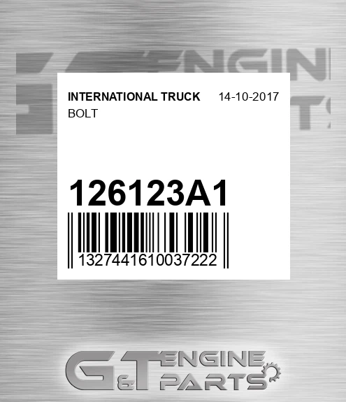 126123A1 Bolt