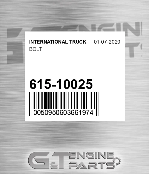 615-10025 Bolt