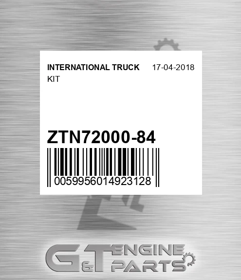 ZTN72000-84 Kit