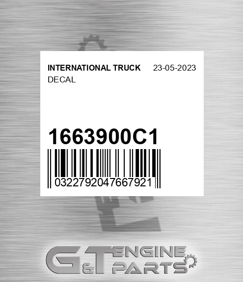1663900C1 Decal