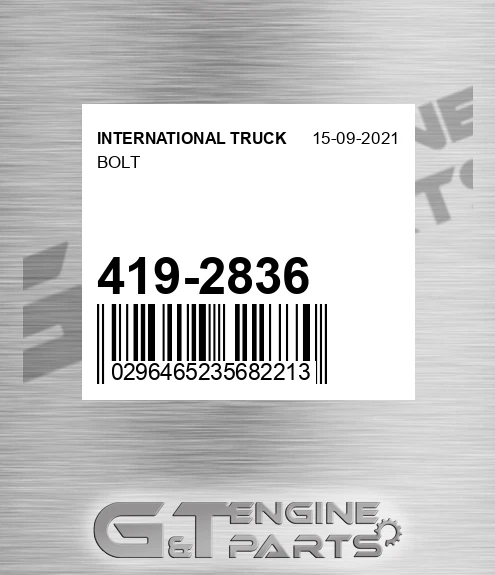 419-2836 Bolt