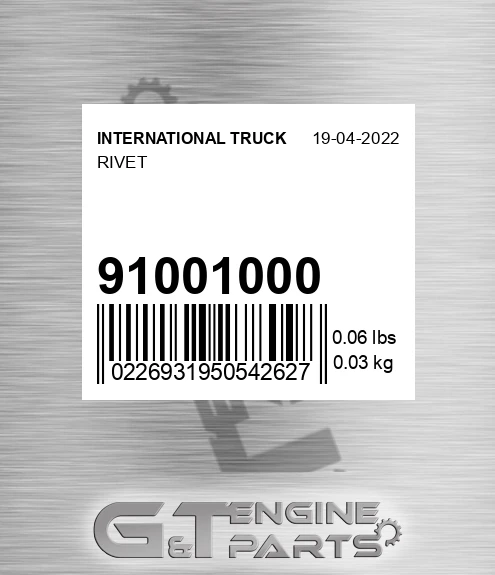 91001000 Rivet
