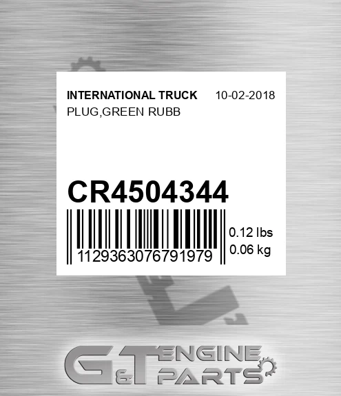 CR450434-4 Plug,green Rubb