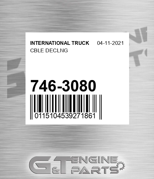 746-3080 Cble Declng