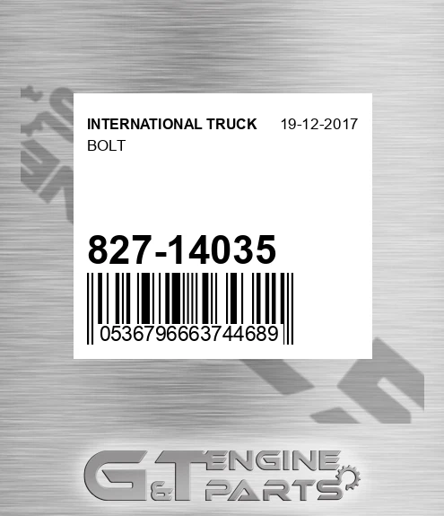 827-14035 Bolt