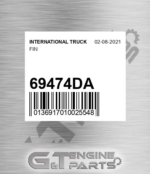 69474DA INTERNATIONAL TRUCK Fin