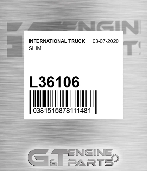 L36106 Shim