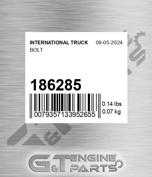 186285 Bolt