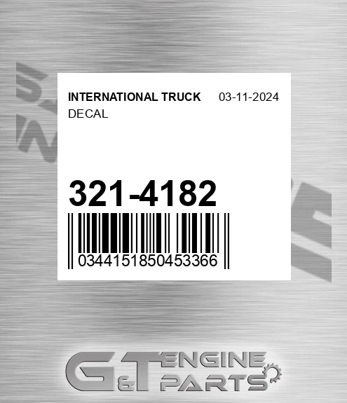 321-4182 Decal