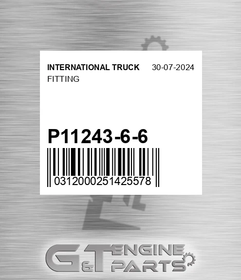 P11243-6-6 Fitting