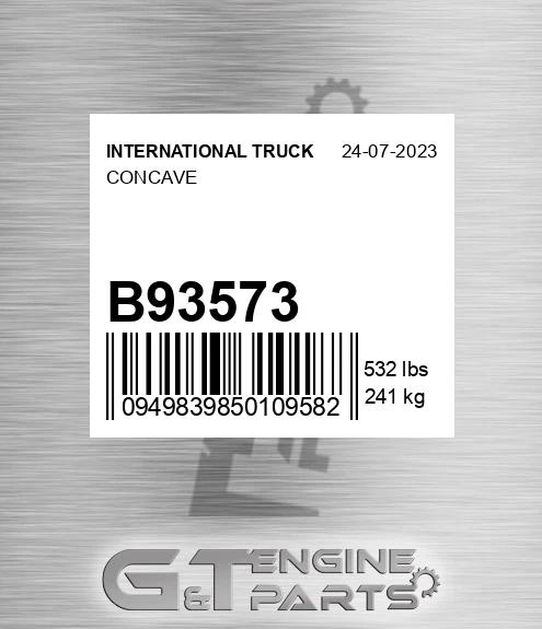 B93573 INTERNATIONAL TRUCK Concave