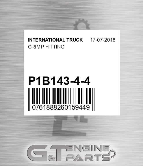 P1B14344 Crimp Fitting for INTERNATIONAL TRUCK