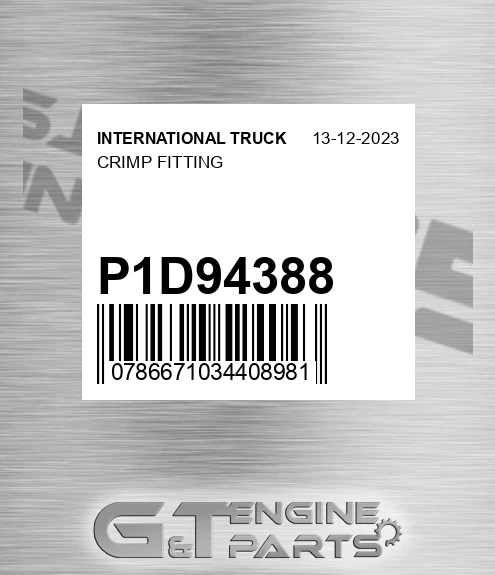 P1D94388 Crimp Fitting