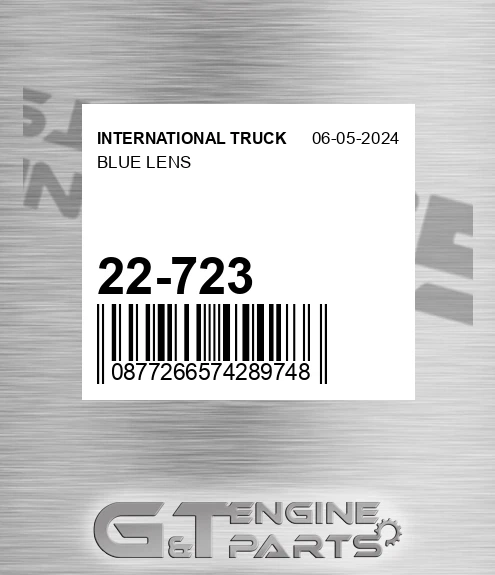 22-723 Blue Lens