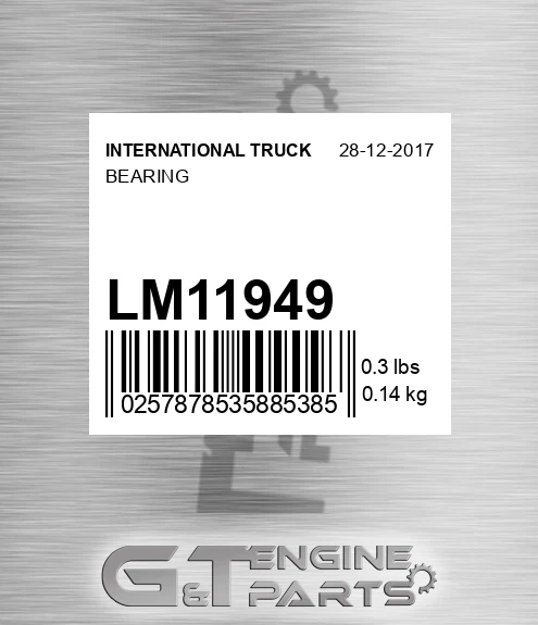 LM11949 Bearing