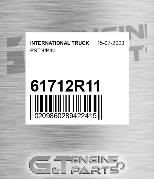 61712R11 Pstn/pin