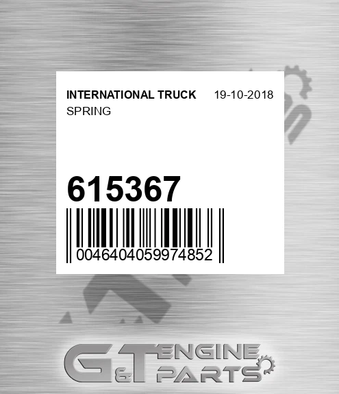 615367 INTERNATIONAL TRUCK Spring
