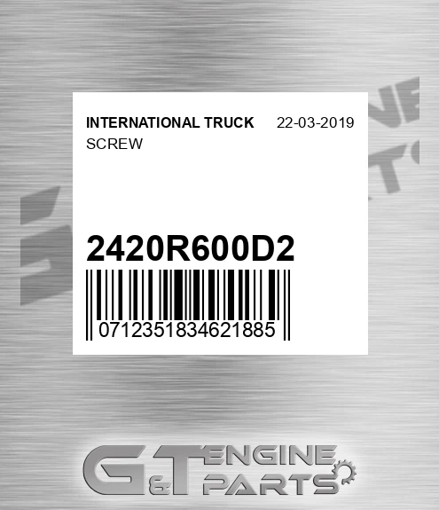 2420R600D2 Screw