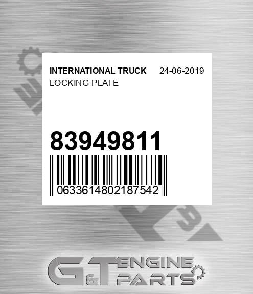 83949811 Locking Plate