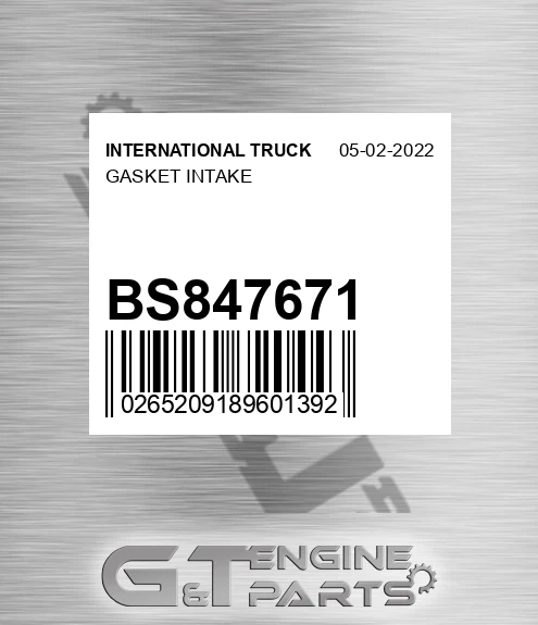 BS847671 INTERNATIONAL TRUCK Gasket Intake