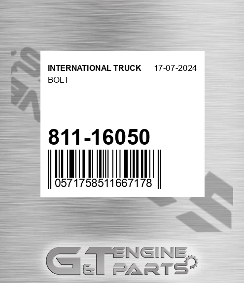 811-16050 Bolt