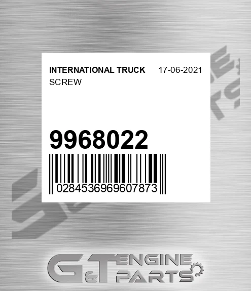 9968022 Screw