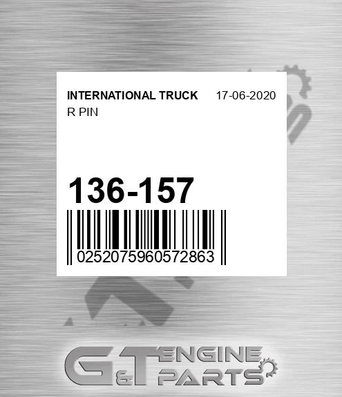 136-157 R Pin