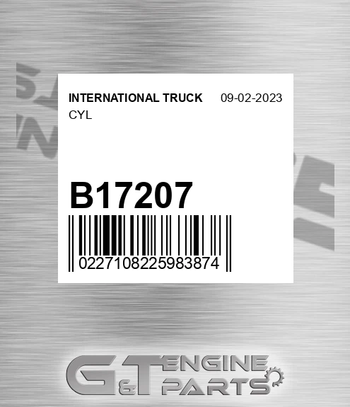 B17207 Cyl