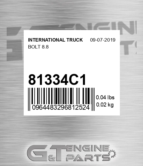 81334C1 Bolt 8.8