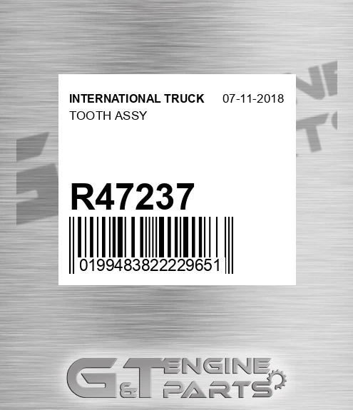 R47237 Tooth Assy