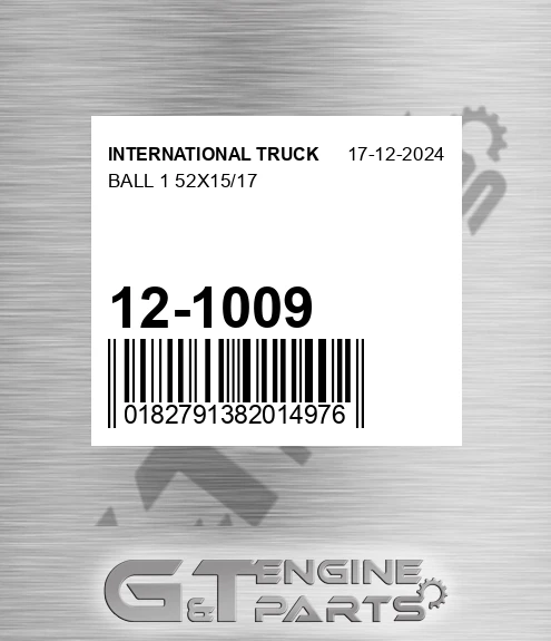 12-1009 Ball 1 52x15/17