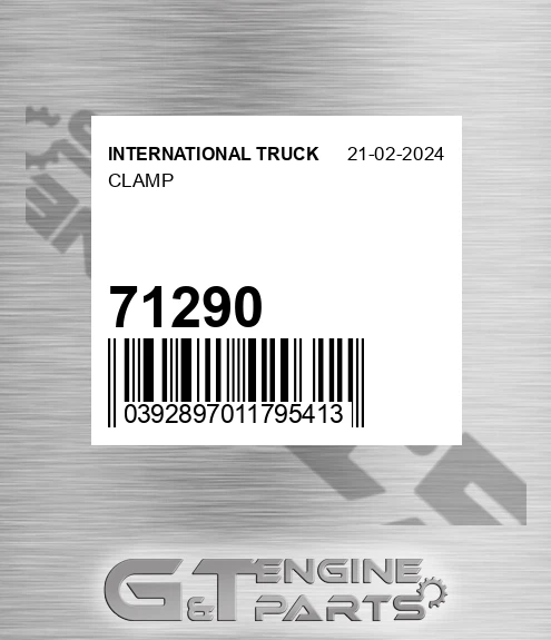 71290 INTERNATIONAL TRUCK Clamp