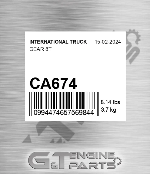 CA674 INTERNATIONAL TRUCK Gear 8t