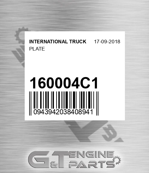 160004C1 Plate