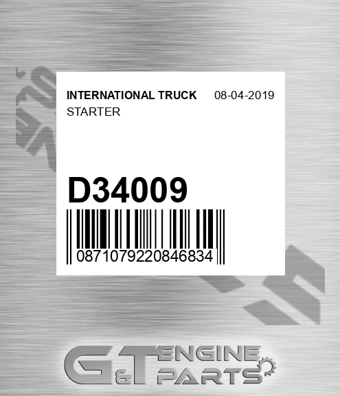 D34009 Starter