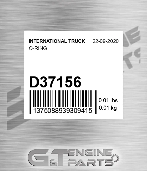 D37156 O-ring