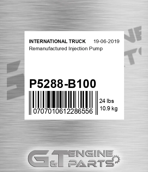 P5288-B100 Remanufactured Injection Pump