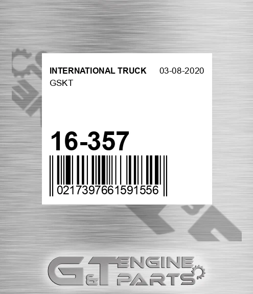 16-357 INTERNATIONAL TRUCK Gskt