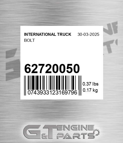 627-20050 Bolt