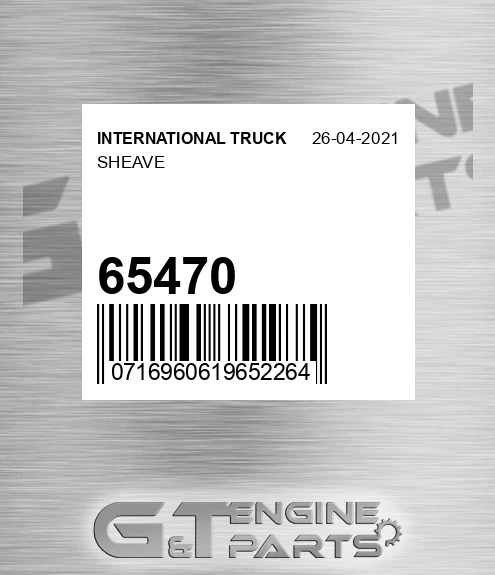 65470 Sheave