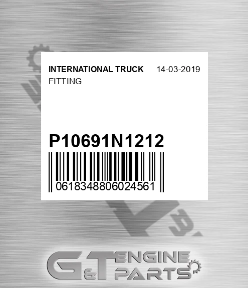 P10691N-12-12 Fitting for INTERNATIONAL TRUCK