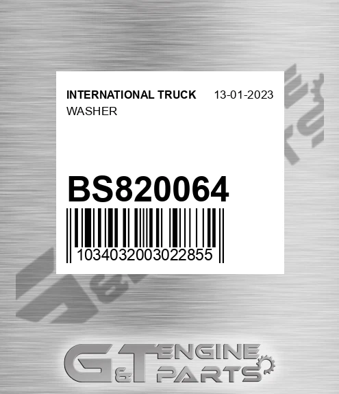 BS820064 INTERNATIONAL TRUCK Washer