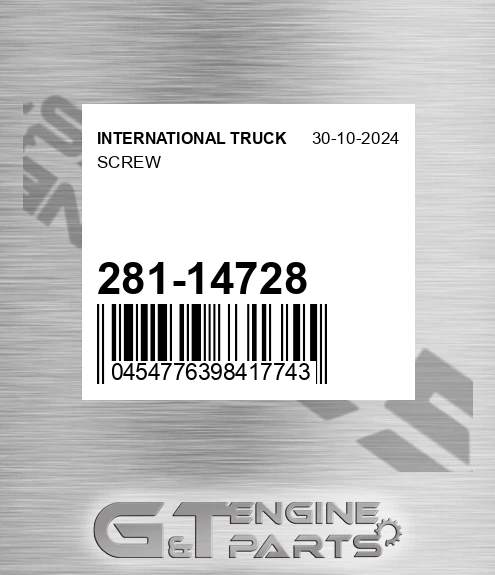 281-14728 Screw