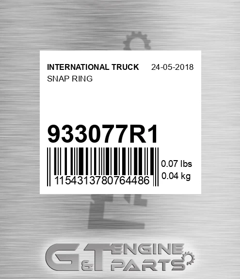 933077R1 INTERNATIONAL TRUCK Snap Ring