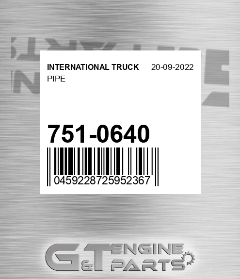 751-0640 Pipe